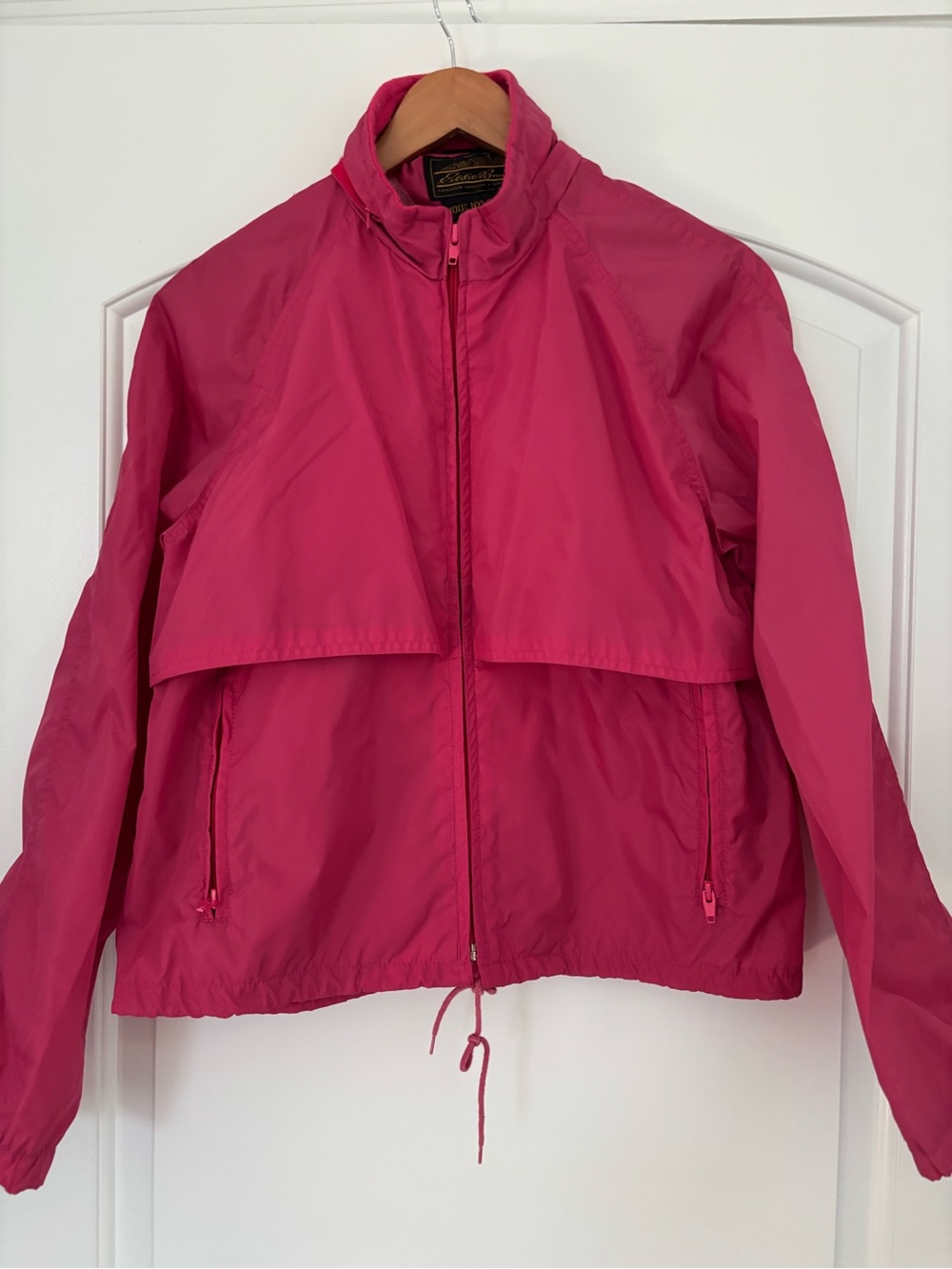 Vtg 80s 90s Eddie Bauer Sac Jac Packable Windbreaker Pink Vented Gorpcore M